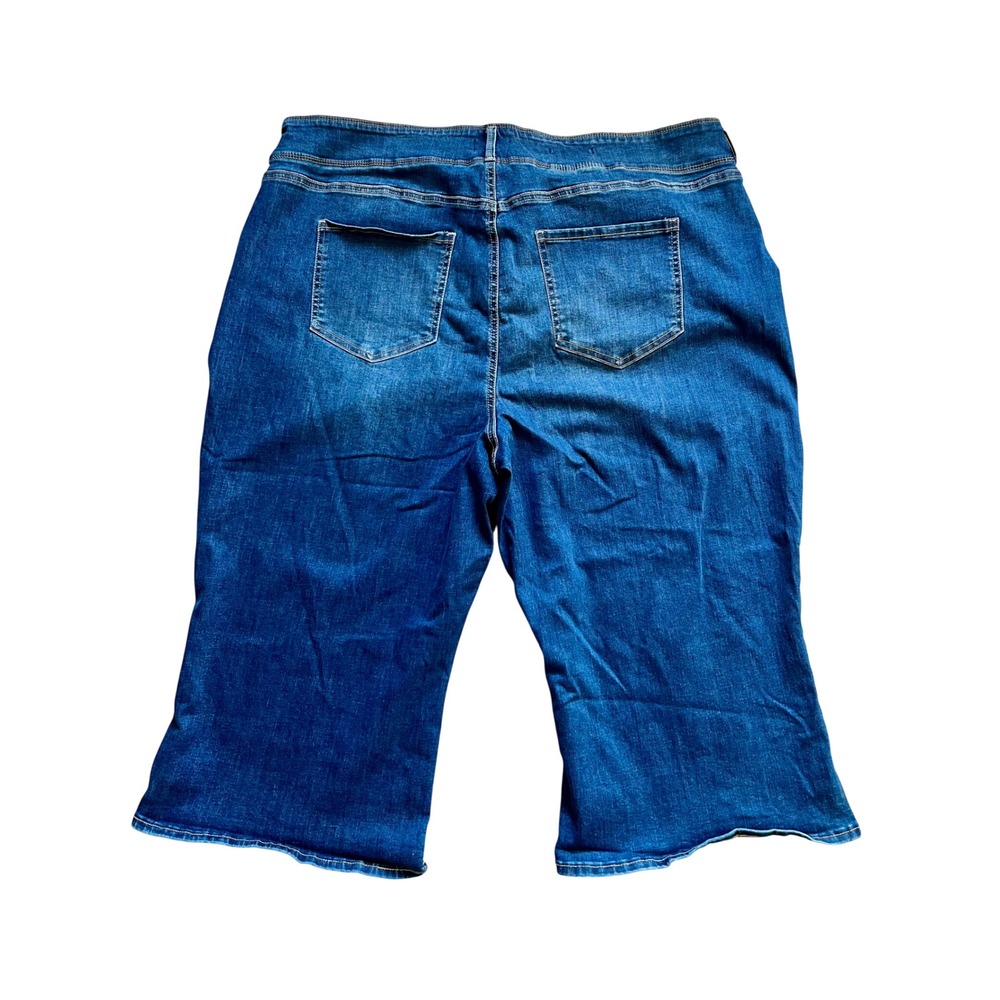 NYDJ Jeans Womens 22WP Blue Wide Leg Crop High Rise‎ Lift Tuck Cool Embrace - Picture 2 of 9